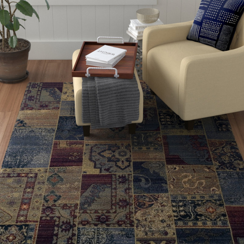 World Menagerie Teppich Amaira in Blau/Braun/Beige & Bewertungen